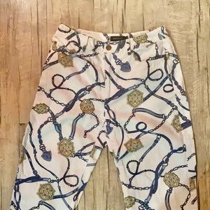 Y2K Chain Print Trousers